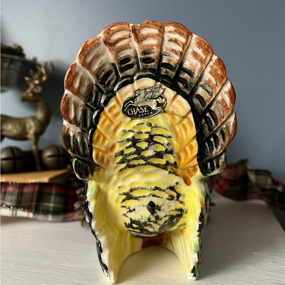 Large salt pepper shaker Thanksgiving turkey Chase made in Japan - Picture 4 of 8